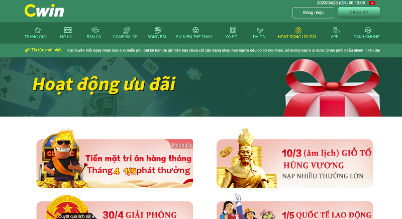 CWIN - Nh&agrave; c&aacute;i c&aacute; cược casino đỉnh nhất Việt Nam