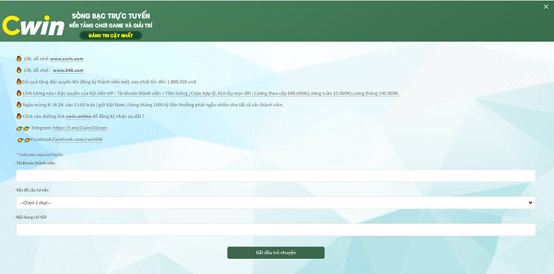 CWIN - Nh&agrave; c&aacute;i c&aacute; cược casino đỉnh nhất Việt Nam