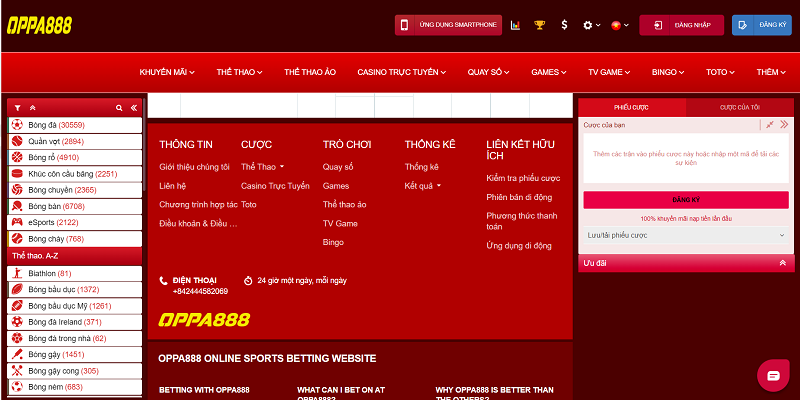 OPPA BET &ndash; Nh&agrave; c&aacute;i uy t&iacute;n cung cấp sản phẩm c&aacute; cược đẳng cấp thứ thiệt